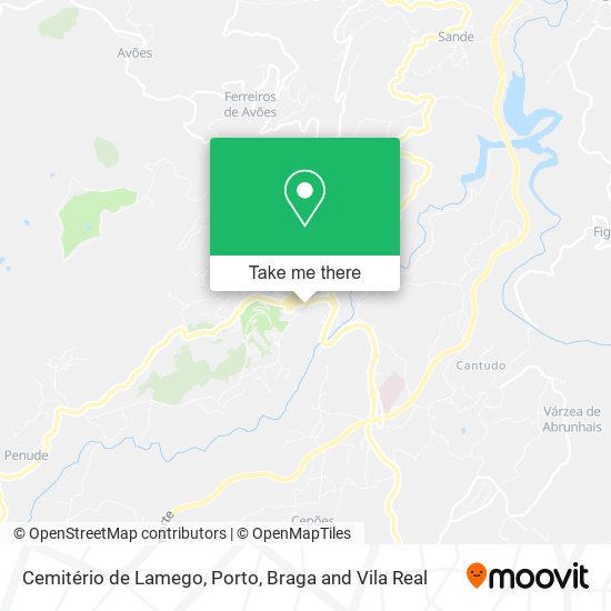 Cemitério de Lamego map