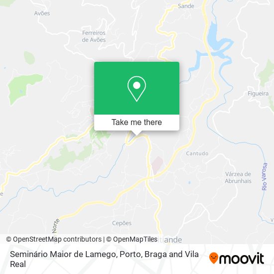 Seminário Maior de Lamego map