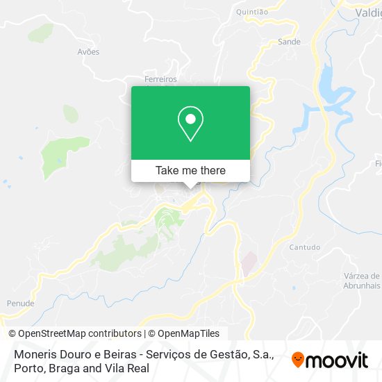 Moneris Douro e Beiras - Serviços de Gestão, S.a. mapa