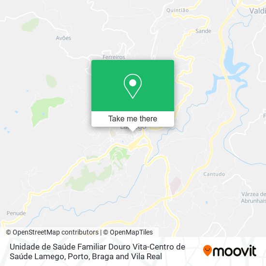 Unidade de Saúde Familiar Douro Vita-Centro de Saúde Lamego mapa