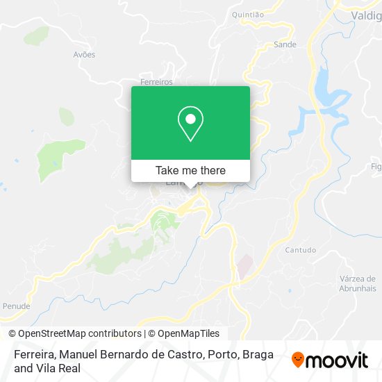 Ferreira, Manuel Bernardo de Castro map