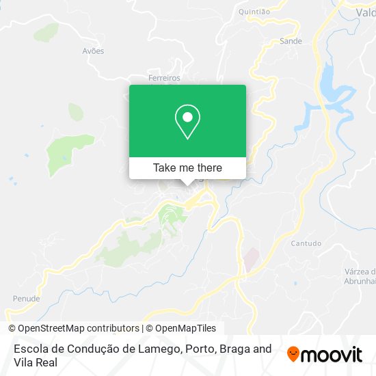 Escola de Condução de Lamego mapa