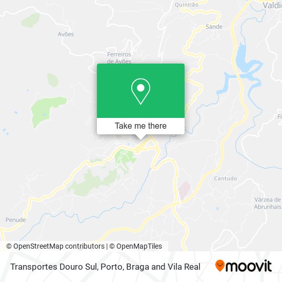 Transportes Douro Sul map