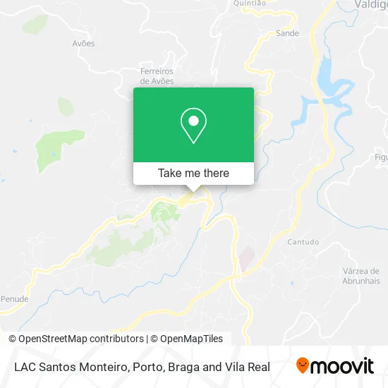 LAC Santos Monteiro map