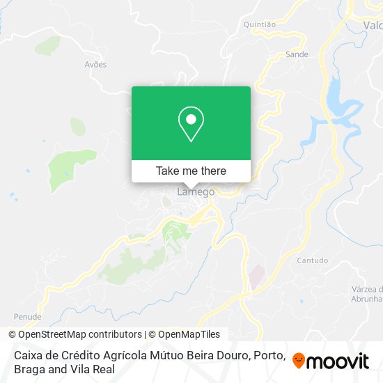 Caixa de Crédito Agrícola Mútuo Beira Douro mapa