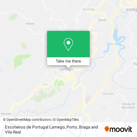 Escoteiros de Portugal Lamego mapa