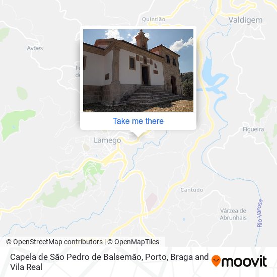 Capela de São Pedro de Balsemão mapa