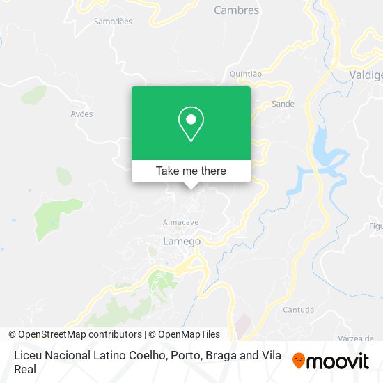 Liceu Nacional Latino Coelho mapa