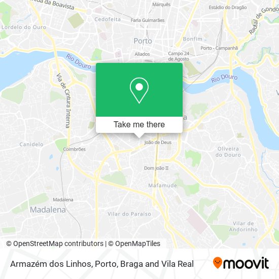 Armazém dos Linhos map