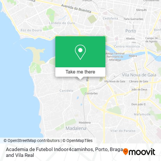 Academia de Futebol Indoor4caminhos map