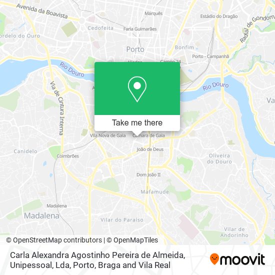 Carla Alexandra Agostinho Pereira de Almeida, Unipessoal, Lda mapa