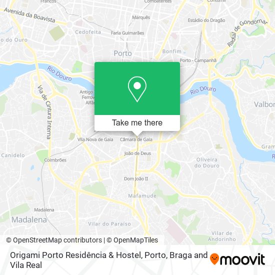 Origami Porto Residência & Hostel map