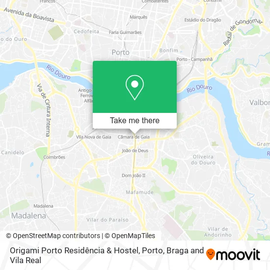 Origami Porto Residência & Hostel map