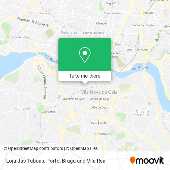 Loja das Tabuas map