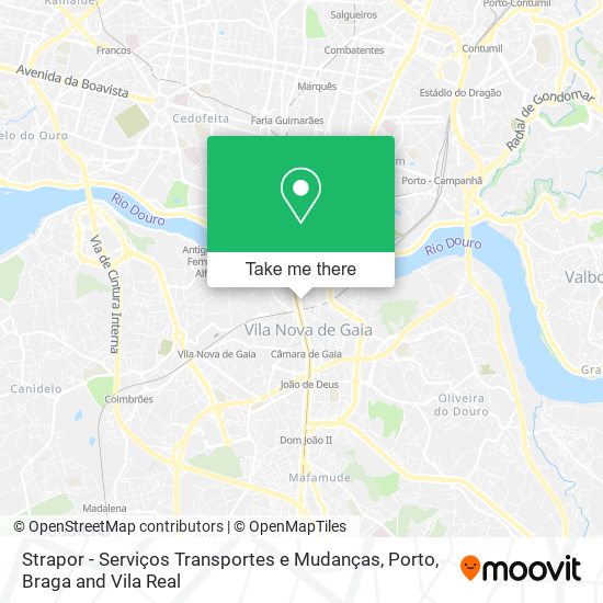 Strapor - Serviços Transportes e Mudanças map