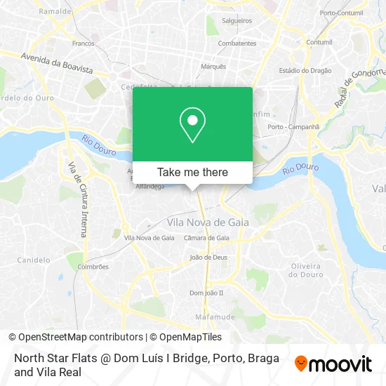 North Star Flats @ Dom Luís I Bridge map
