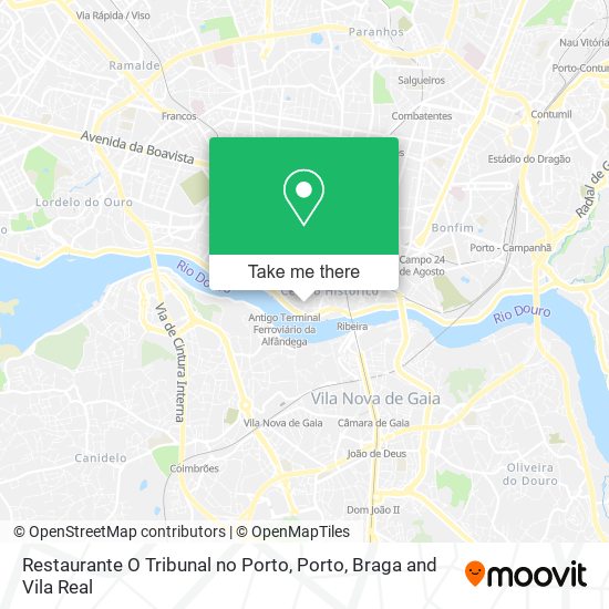 Restaurante O Tribunal no Porto map