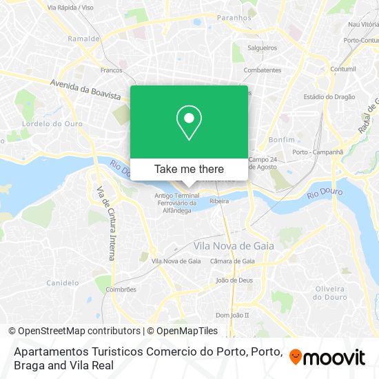 Apartamentos Turisticos Comercio do Porto map