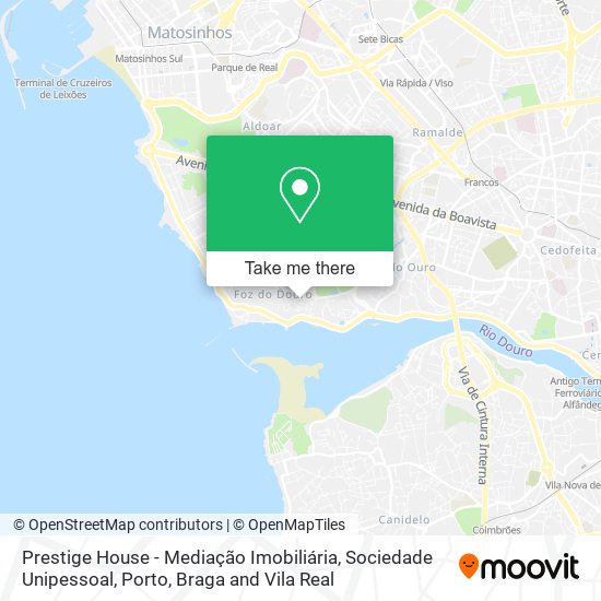 Prestige House - Mediação Imobiliária, Sociedade Unipessoal map