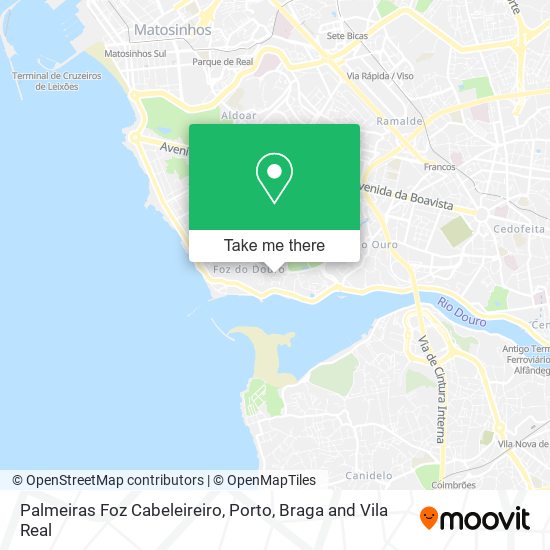 Palmeiras Foz Cabeleireiro mapa