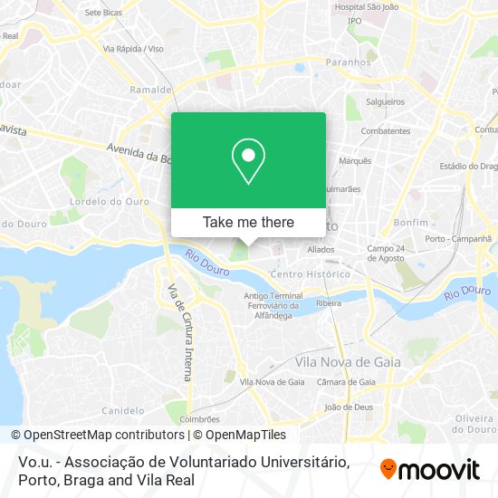 Vo.u. - Associação de Voluntariado Universitário mapa