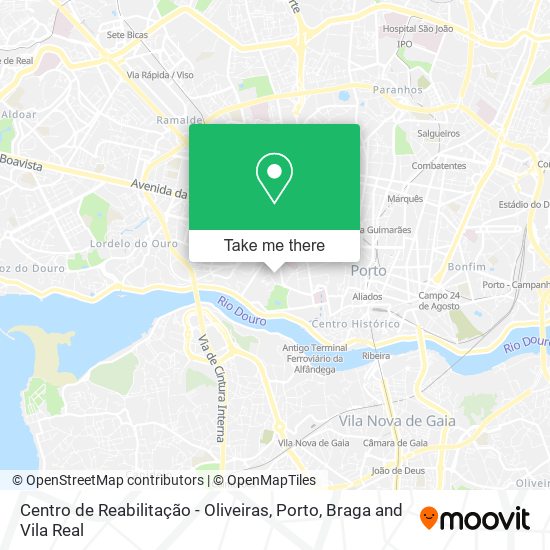 Centro de Reabilitação - Oliveiras map