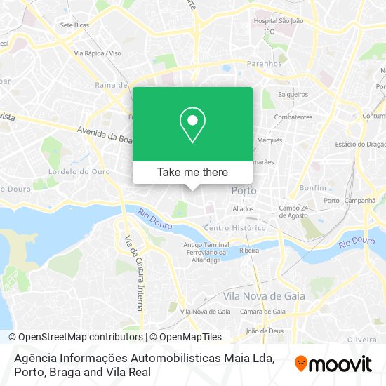 Agência Informações Automobilísticas Maia Lda map