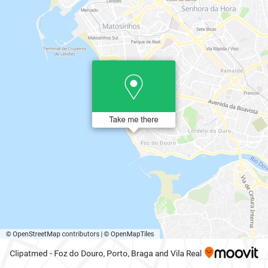 Clipatmed - Foz do Douro mapa