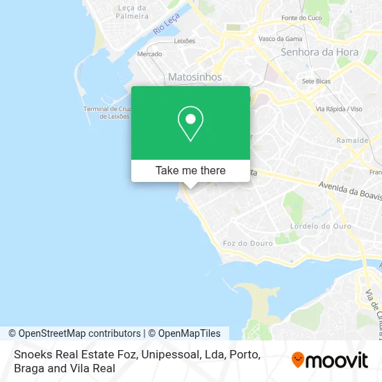 Snoeks Real Estate Foz, Unipessoal, Lda map