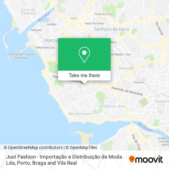 Just Fashion - Importação e Distribuição de Moda Lda map