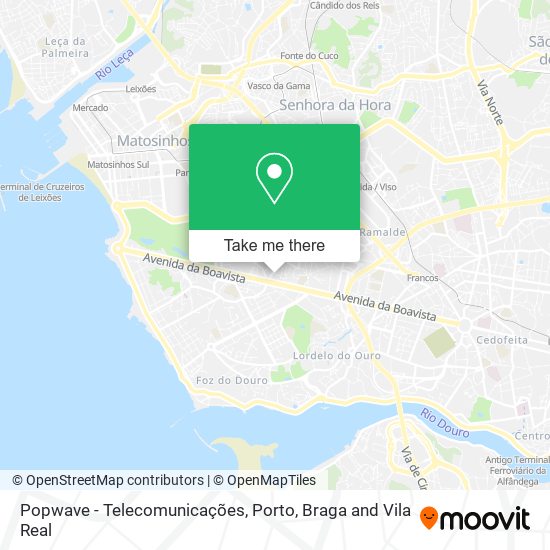 Popwave - Telecomunicações map