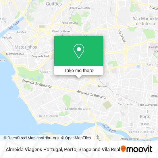 Almeida Viagens Portugal map
