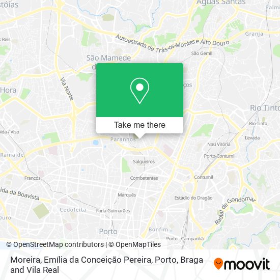 Moreira, Emília da Conceição Pereira mapa