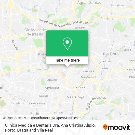 Clínica Médica e Dentária Dra. Ana Cristina Alípio mapa