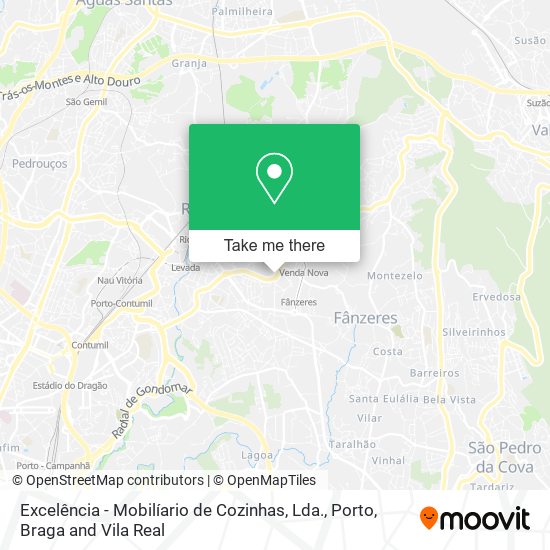 Excelência - Mobilíario de Cozinhas, Lda. mapa