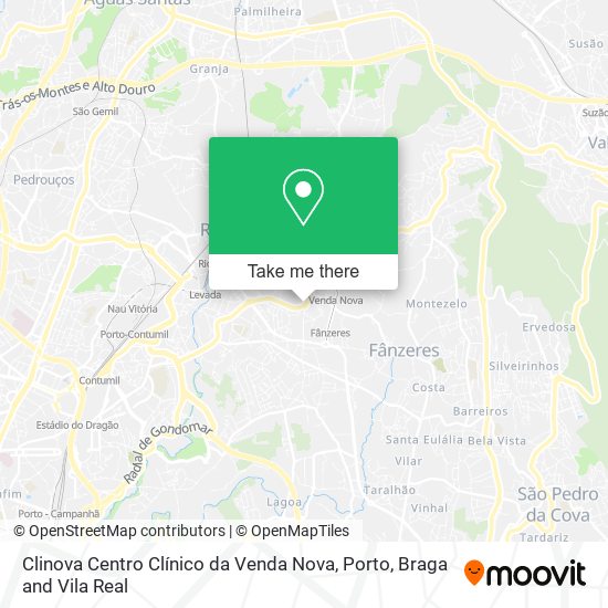 Clinova Centro Clínico da Venda Nova mapa