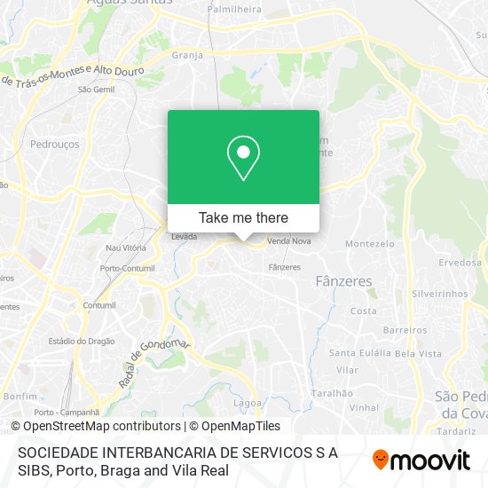 SOCIEDADE INTERBANCARIA DE SERVICOS S A SIBS map