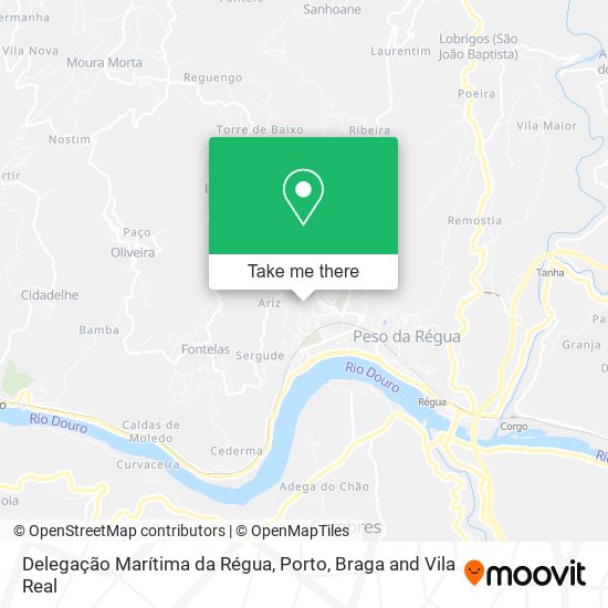 Delegação Marítima da Régua map
