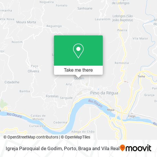 Igreja Paroquial de Godim map