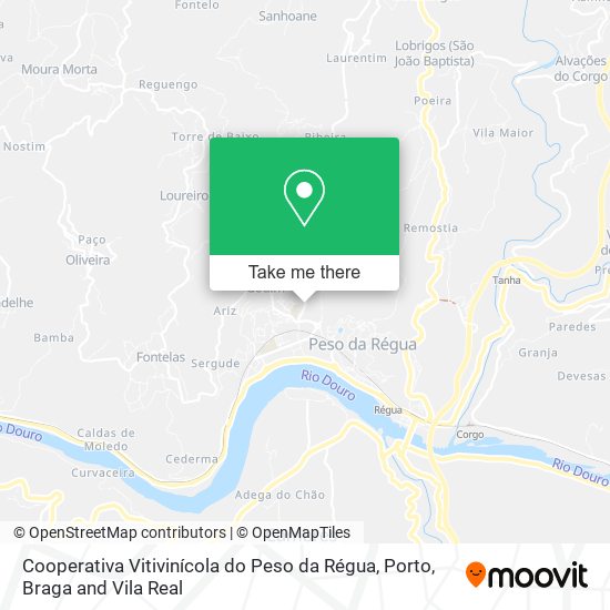 Cooperativa Vitivinícola do Peso da Régua map