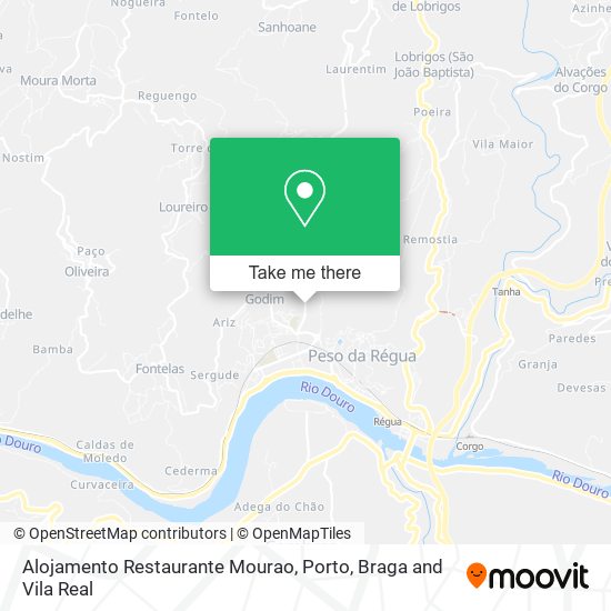 Alojamento Restaurante Mourao map