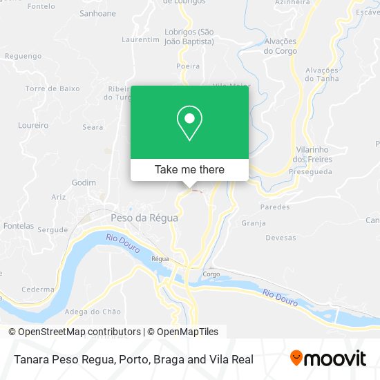 Tanara Peso Regua map