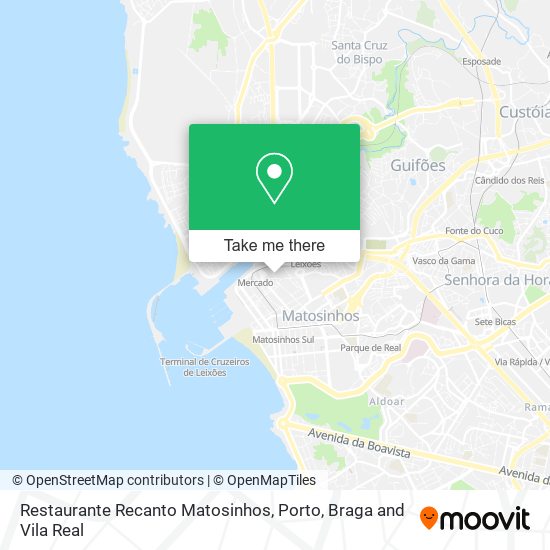 Restaurante Recanto Matosinhos map