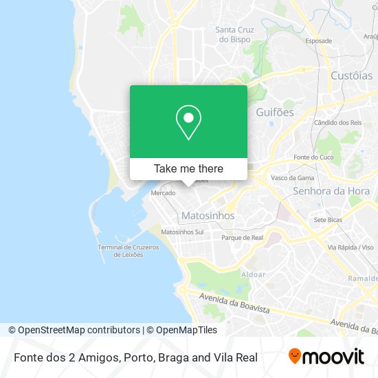 Fonte dos 2 Amigos mapa