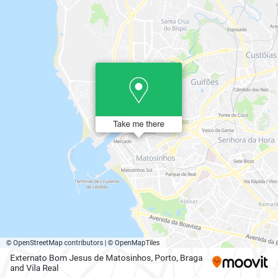 Externato Bom Jesus de Matosinhos map