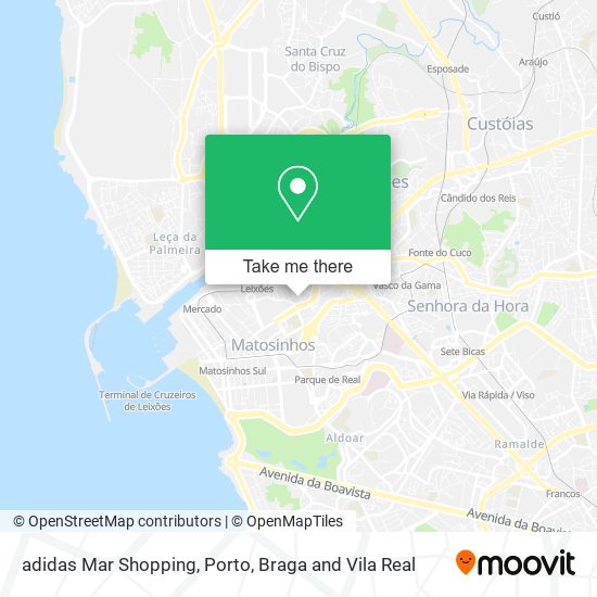 adidas Mar Shopping map