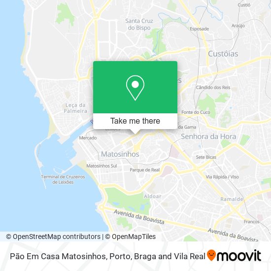 Pão Em Casa Matosinhos map