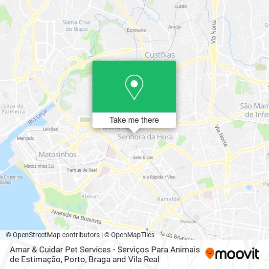 Amar & Cuidar Pet Services - Serviços Para Animais de Estimação map