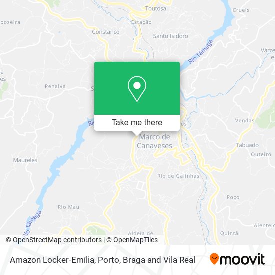 Amazon Locker-Emília mapa