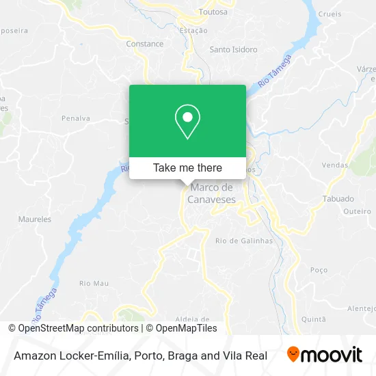 Amazon Locker-Emília map